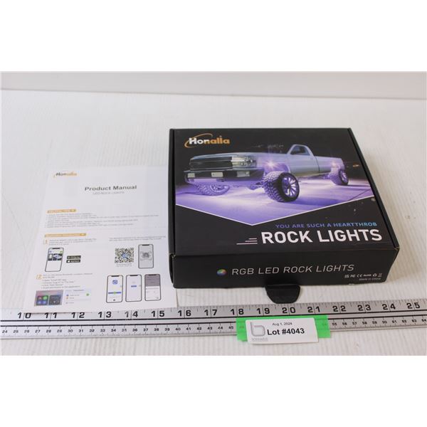 Honalla Rock RGB LED Lights - Untested, as is