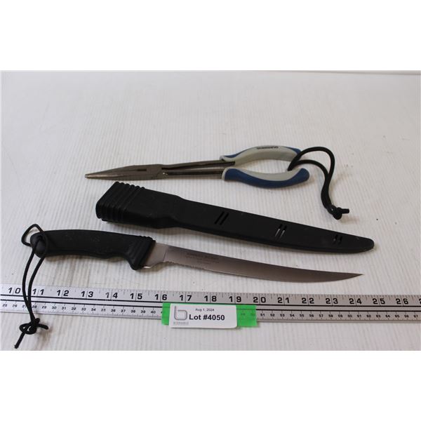 Kommer's Fishing Knife & Simano Fishing Pilers