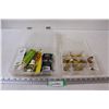 Image 1 : (2) Clear Plastic Tackle Containers w/Lures & Contents