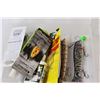 Image 4 : (2) Clear Plastic Tackle Containers w/Lures & Contents