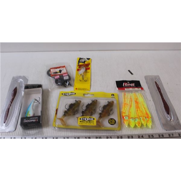 Fishing Lures, Fishing Gloves, Misc.