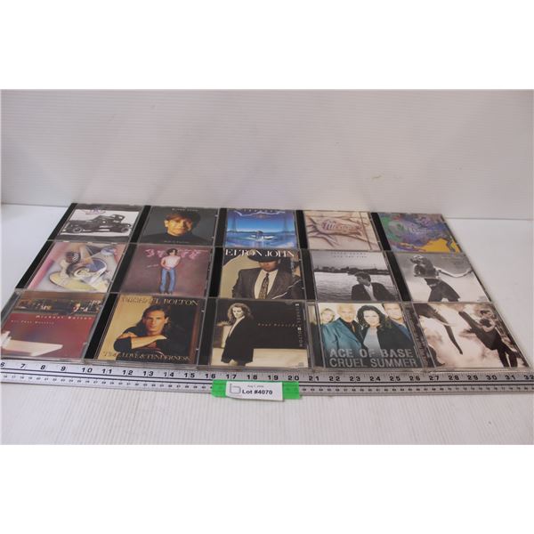 (15) CDS: Micheal Bolton, Elton John, Ace of Base, Aerosmith, Misc.