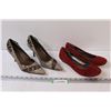 Image 1 : (2) Women's Shoes: Naturalizer & Spring High Heels - Size 9