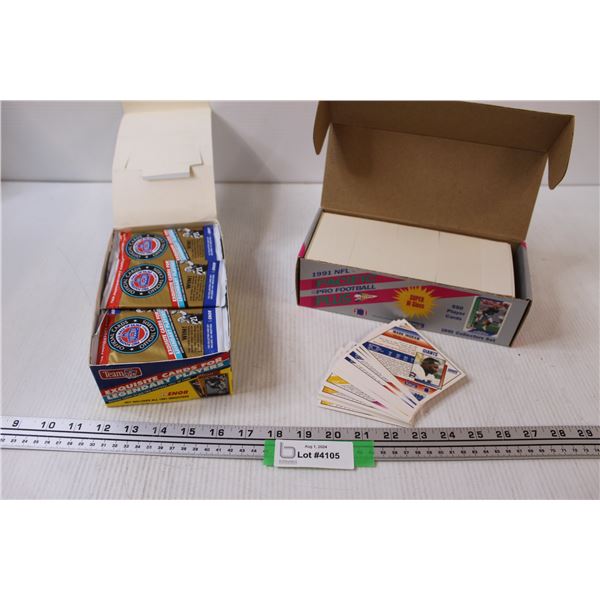 NFL 1991 Football Trading Cards in packaging & Pacific Pro Football Cards
