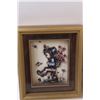 Image 2 : Vintage Set of 3-D Paper Art of Children in Frames - 8" x 6"