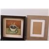 Image 2 : Coffee Picture - 12.5" x 12.5", Picture Frame 16" x 13", (2) Empty Picture Frames - 14" x 12" (One M