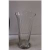 Image 3 : Black & Clear Glass Vases - 17.5 & 10.5"