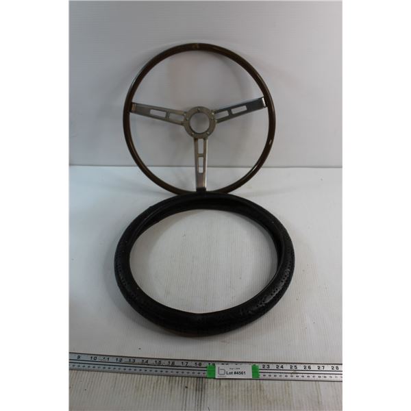 Vintage Steering Wheel and Cover