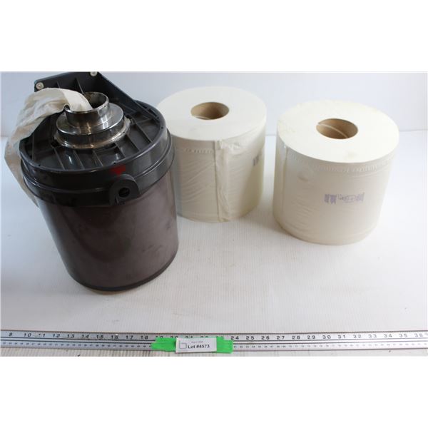 Paper Towels and Dispenser