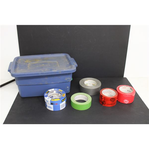 Assorted Tape and Tub