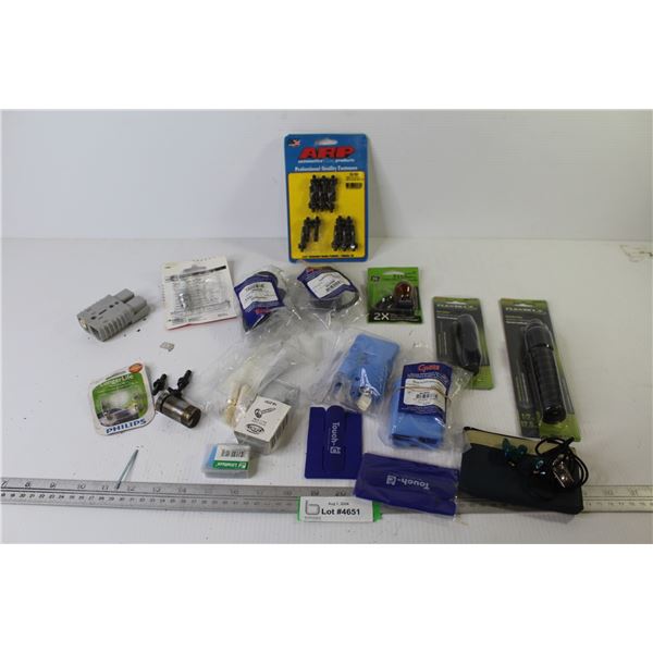 Plug Connectors - Flexzilla Hose Fittings - Sparkplug - Silicone Phone Holder - Bolts - Misc. Items