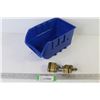 Image 1 : (2) Master Locks (one key works both) - Small Blue Organizer