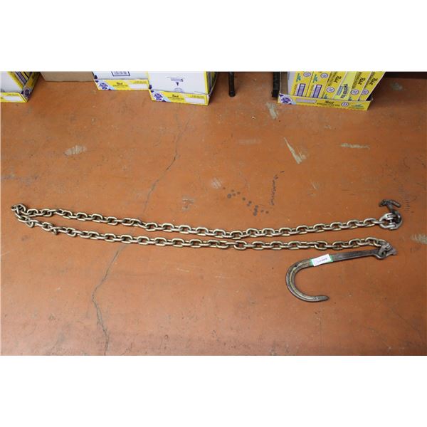 10' Chain W/2 Hooks