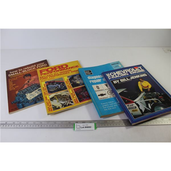 (4) Books- Ford & Chevrolet Engine Related