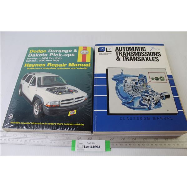 (2) Books - Dodge Durango & Pick-ups - Automatic Transmissions & Transaxles
