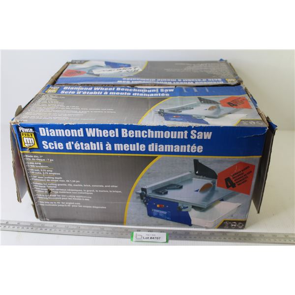 Diamond Wheel Bench Tile Saw (wet saw - working)