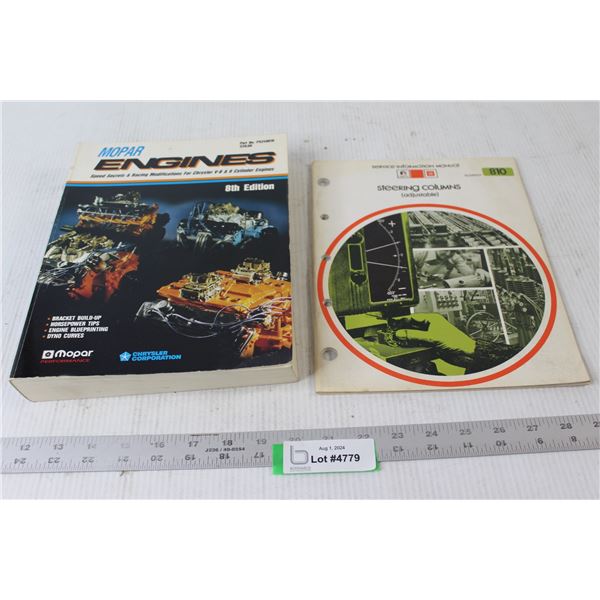 (2) Books - MOPAR Engines, Steering Columns