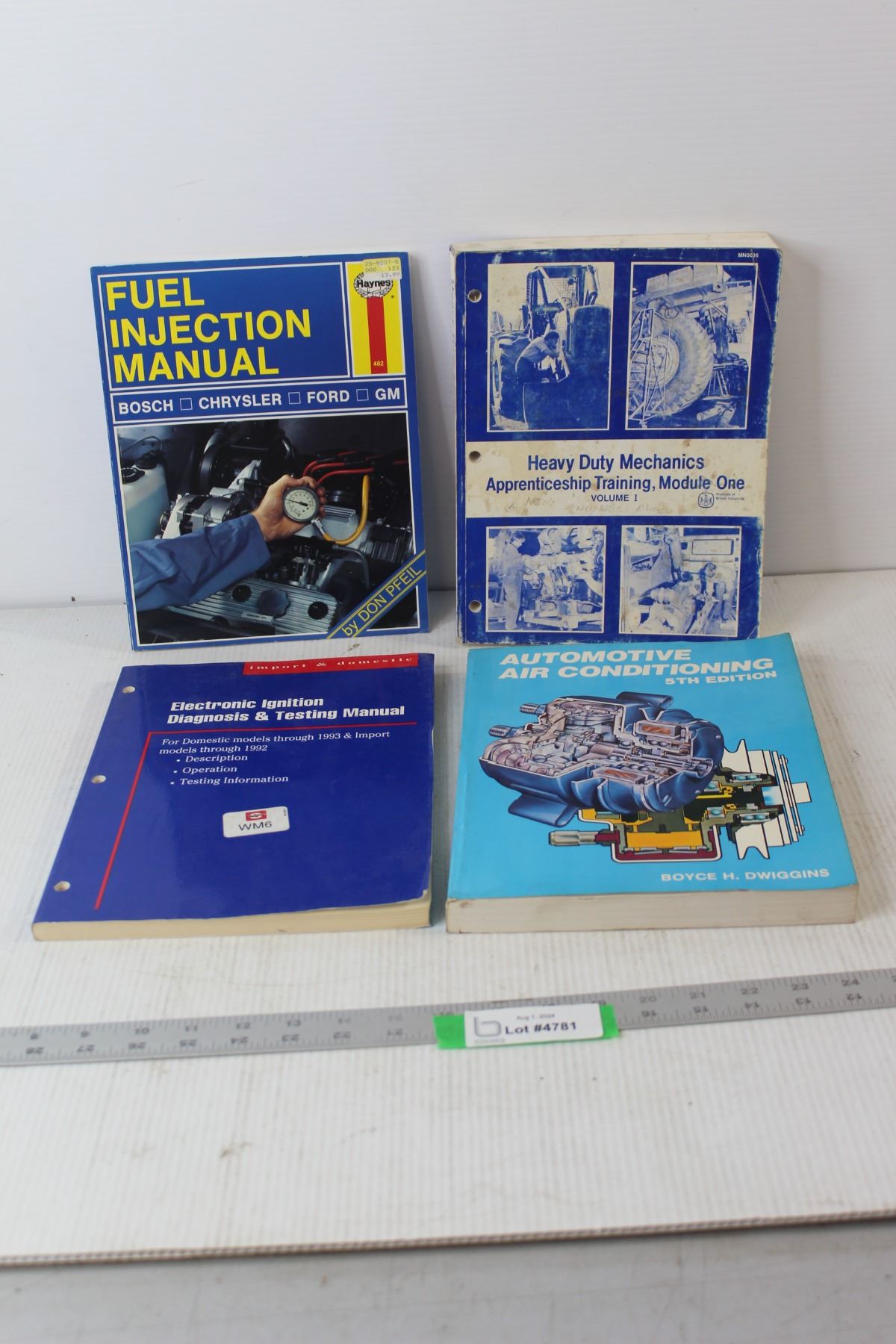 (4) Books - Fuel Injection Manual, Automotive Air Conditioning 5th ...