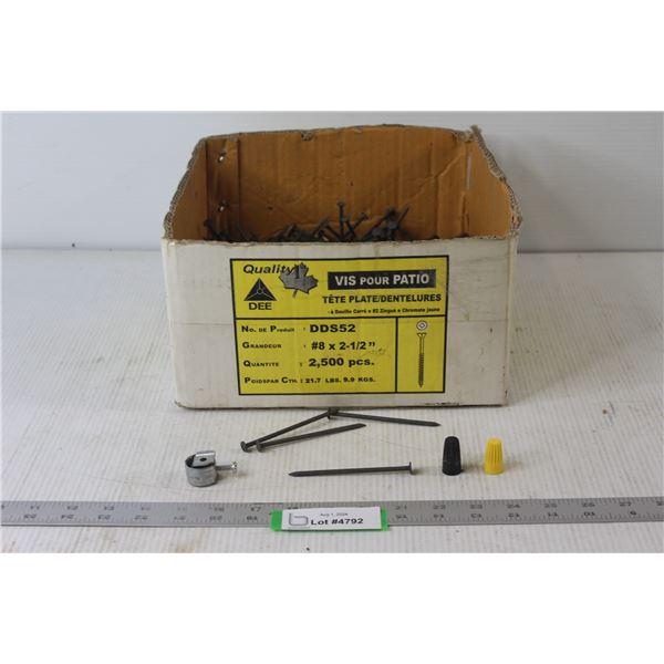 Assorted Nails, Cable Connectors, Connector ACS's, Wire Connectors