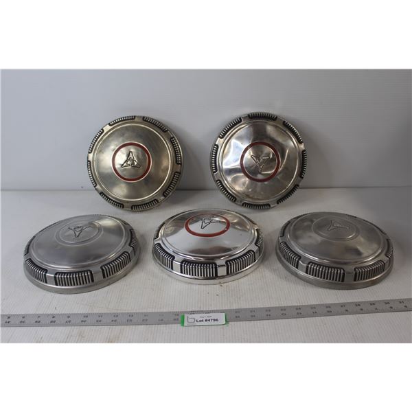 (5) Dodge Hubcaps