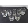 Image 6 : Assorted Clear Glass - Cups, Container, Lid