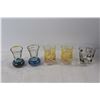 Image 3 : Assorted Coloured Glass Glasses, Glass Vase, Misc.