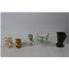 Image 4 : Assorted Coloured Glass Glasses, Glass Vase, Misc.