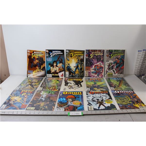 DC (5) Superman Comics, (3) Firebrand Comics, (4) Fate Comics, (3) Orion Comics