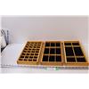 Image 1 : (3) Drawer Insert Trays (Velvet Lined) - 13.5" x 7" - Jewelry Organizers