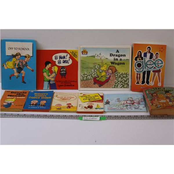 (10) Kids Books: Charlie Brown, Dennis the Menace, Alice in Wonderland, Misc.