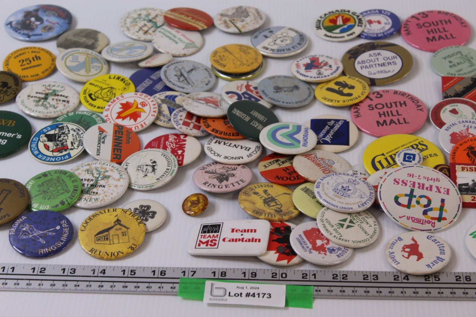 (60+) Collector Button Pins - Assorted - Bodnarus Auctioneering