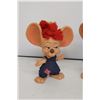 Image 2 : Vintage Pair of Mouse Dolls - 10.5" Tall