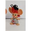 Image 3 : Vintage Pair of Mouse Dolls - 10.5" Tall