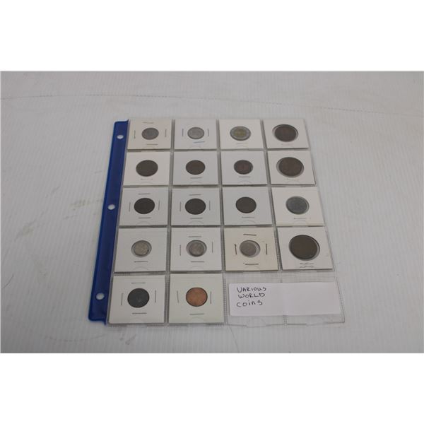 (18) Various World Coins: Caribbean, England, Misc.