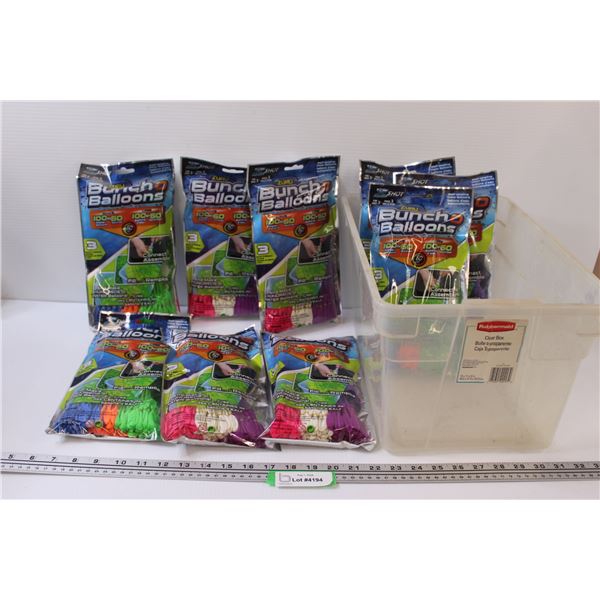(9) Buncho Ballons With Container