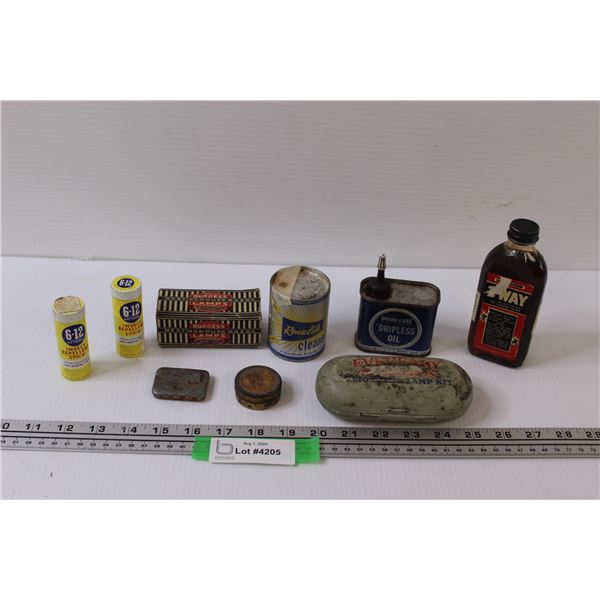 Vintage Lights a Insecticide a Oil - Can Not Ship