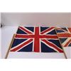 Image 3 : (2) Union Flags 17'' X 13'' Handle broken