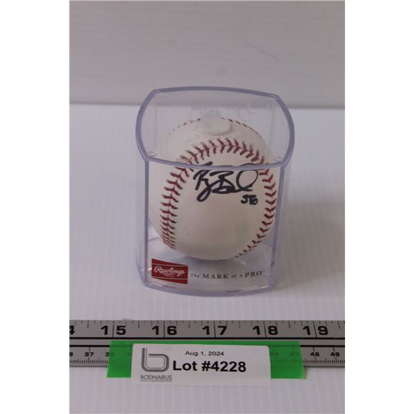 Rawlings Singed Baseball In Case