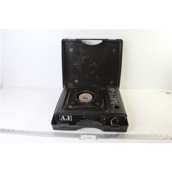 AJ Distributors Gas Stove in Plastic Case (untested)