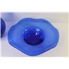 Image 3 : Blue Glass Pitcher - Blue Glass Bowl
