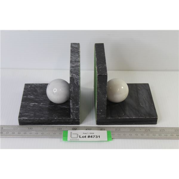 Marble Book Ends