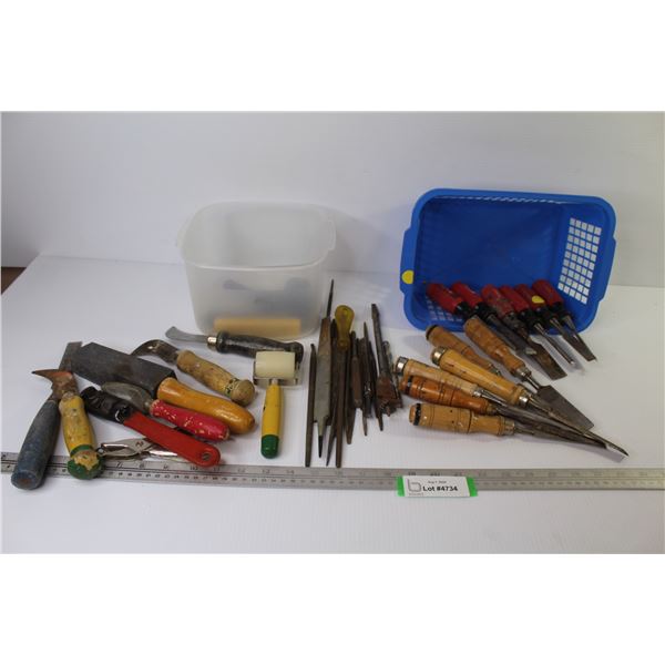 Assortment of Chisels - Files - Misc. Hand Tools