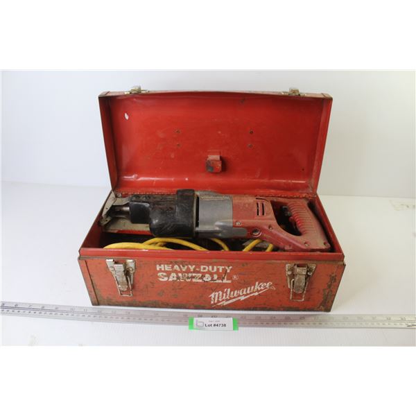 Heavy Duty Milwaukee Sawzall in Metal Case (working)