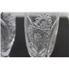 Image 3 : (8) Pinwheel Glasses w/Etched Flower Design
