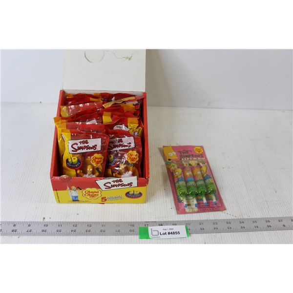 The Simpsons Chupa Chups Lollipops with Figurines, The Simpsons Melody Chups – Still Sealed