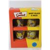 Image 2 : (2) The Simpsons Shot Glass 4 Pack 100% Glass