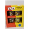 Image 3 : (2) The Simpsons Shot Glass 4 Pack 100% Glass