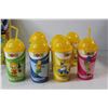 Image 2 : (7) Used Simpsons Slurpee Cups, (10) Simpsons Straws