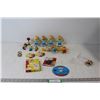 Image 1 : (14) Simpsons Figurines, Pins, Card Game, PlayStation 2 Simpsons Road Rage, Assorted Simpsons Collec