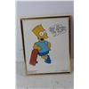 Image 5 : Duff Beer Simpsons Art - 16" x 11 1/2", Maggie Art, Bart Art - Both Measure 8 1/4" x 10 1/4"